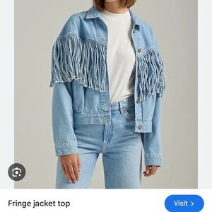 Wrangler Western Fringe Denim Jacket